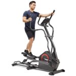 Maquina eliptica Sunny Health Fitness SF-E3889SMART resistencia ajustable sensor de pulso zancada larga entrenamiento cu