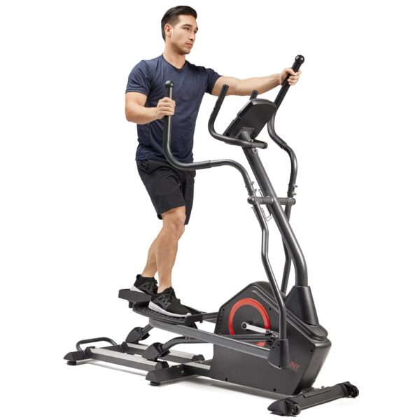 Maquina eliptica Sunny Health Fitness SF-E3889SMART resistencia ajustable sensor de pulso zancada larga entrenamiento cu