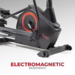 Maquina eliptica Sunny Health Fitness SF-E3889SMART resistencia ajustable sensor de pulso zancada larga entrenamiento cu