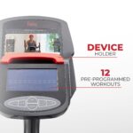 Maquina eliptica Sunny Health Fitness SF-E3889SMART resistencia ajustable sensor de pulso zancada larga entrenamiento cu