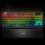 Teclado Mecánico Gaming TKL SteelSeries Apex 7 TKL 64747 Pantalla OLED Interruptores Marrones QWERTY