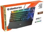 Teclado Mecánico Gaming TKL SteelSeries Apex 7 TKL 64747 Pantalla OLED Interruptores Marrones QWERTY