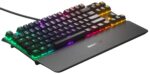 Teclado Mecánico Gaming TKL SteelSeries Apex 7 TKL 64747 Pantalla OLED Interruptores Marrones QWERTY