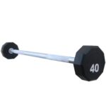 Fitness First Fitness First - Barra recta fija de uretano de 10 lados
