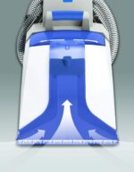 Extractor limpieza profunda Koblenz CC-1210 alfombras pisos duros con manguera tapicería y cepillos blanco azul