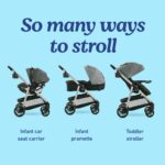 Sistema de viaje 3 en 1 Graco Modes Pramette Newell 2173529 con asiento de auto SnugRide 35 y carriola modular convertib