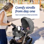 Sistema de viaje 3 en 1 Graco Modes Pramette Newell 2173529 con asiento de auto SnugRide 35 y carriola modular convertib