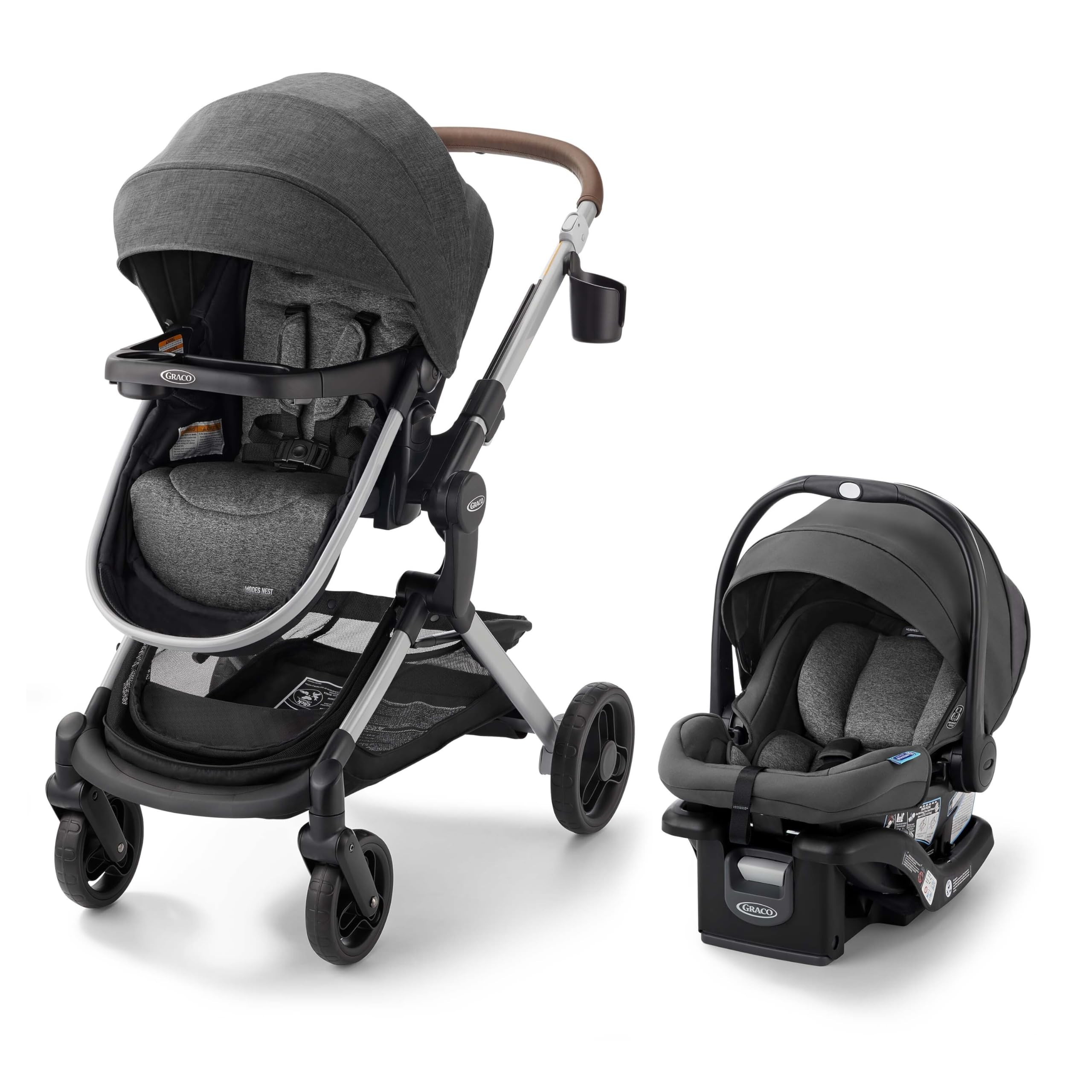 Version 1.0.0 Sistema de viaje 3 en 1 Graco Modes Nest Newell 2173542 asiento de auto y carriola con portabebes ajustable Slide2Me