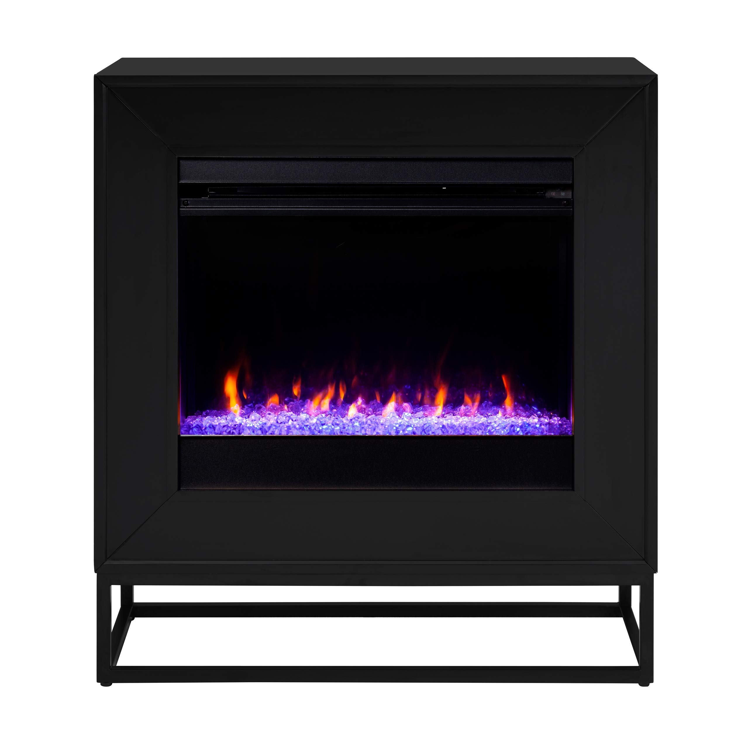 Version 1.0.0 Chimenea eléctrica Holly Martin Frescan FC1063059 33 pulgadas vidrio templado control remoto diseño transición madera ne