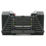Mancuernas ajustables PowerBlock Pro 50, vendidas por pares, mancuernas de 5-50 lb, construcción de acero duradera, equi