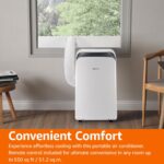 Aire acondicionado portátil 3 en 1 con deshumidificador y ventilador Basics MPPDA-08CRN8-BCG2 12000 BTU ASHRAE enfría ha