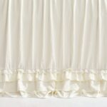 Colcha con volantes de encaje Lush Decor Ella Ruffle Triangle Home Fashions 16T004754 King marfil 3 piezas ropa de cama
