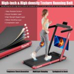 Caminadora plegable 2 en 1 Superbuy Superfit motor 2.25 HP bajo escritorio control remoto pantalla LED 7.5 MPH hogar ofi