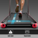 Caminadora plegable 2 en 1 Superbuy Superfit motor 2.25 HP bajo escritorio control remoto pantalla LED 7.5 MPH hogar ofi
