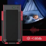 Caminadora plegable 2 en 1 Superbuy SH37590-RE motor 2.25 HP 0.6 a 7.5 mph bajo escritorio Bluetooth altavoz LED plegabl