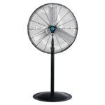 Ventilador de pedestal Tornado HI-FAN-30HVF-1P 30 pulgadas 8850 CFM 3 velocidades metal industrial certificación UL