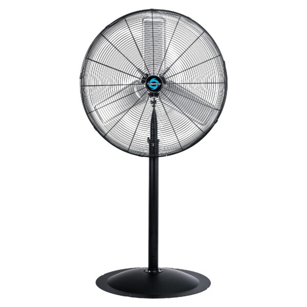 Ventilador de pedestal Tornado HI-FAN-30HVF-1P 30 pulgadas 8850 CFM 3 velocidades metal industrial certificación UL