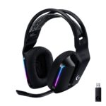 Auriculares inalámbricos para juegos Logitech G733 Lightspeed, diadema de suspensión, Lightsync RGB, micrófono Blue VO!C