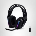 Auriculares inalámbricos para juegos Logitech G733 Lightspeed, diadema de suspensión, Lightsync RGB, micrófono Blue VO!C