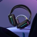 Auriculares inalámbricos para juegos Logitech G733 Lightspeed, diadema de suspensión, Lightsync RGB, micrófono Blue VO!C
