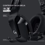 Auriculares inalámbricos para juegos Logitech G733 Lightspeed, diadema de suspensión, Lightsync RGB, micrófono Blue VO!C