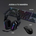 Auriculares inalámbricos para juegos Logitech G733 Lightspeed, diadema de suspensión, Lightsync RGB, micrófono Blue VO!C