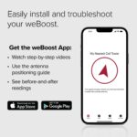 weBoost Drive X - Amplificador de señal de teléfono celular para vehículos | 5G y 4G LTE | Antena magnética para techo |