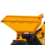 Big: Jim Dumper Ride-On - Vehículo de juguete de granja y construcción, camión con cama abatible, volante, bocina, asien