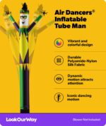 LookOurWay Air Dancers - Accesorio inflable para hombre – 20 pies de alto loco agitando tubo inflable para promoción de