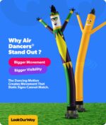 LookOurWay Air Dancers - Accesorio inflable para hombre – 20 pies de alto loco agitando tubo inflable para promoción de
