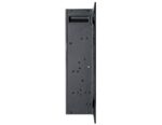 Chimenea eléctrica para pared Proman Products TopLife FP17115 50 pulgadas empotrada o montada negro 127.0 cm x 12.7 cm x