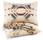 Juego de edredón Pendleton White Sands Britannica Home Fashions 37509 King Cal King algodón premium 110x96 pulgadas esta