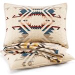 Juego de edredón Pendleton White Sands Britannica Home Fashions 37509 King Cal King algodón premium 110x96 pulgadas esta