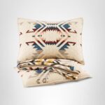 Juego de edredón Pendleton White Sands Britannica Home Fashions 37509 King Cal King algodón premium 110x96 pulgadas esta