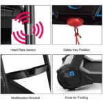 Caminadora Eléctrica Plegable GYMAX 2.25 HP motor silencioso monitor LED pantalla táctil para hogar