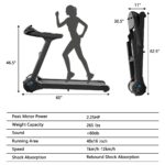 Caminadora Eléctrica Plegable GYMAX 2.25 HP motor silencioso monitor LED pantalla táctil para hogar