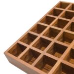 Estante exhibidor para pelotas de golf Whitecap 60455-TO madera teca capacidad 36 pelotas