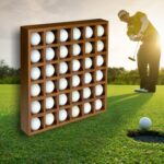 Estante exhibidor para pelotas de golf Whitecap 60455-TO madera teca capacidad 36 pelotas