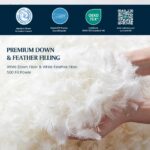 Edredón de fibra de plumón Serta Blue Ridge Home Fashions SE010216 100% algodón 300 hilos 500 poder de relleno talla Kin