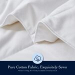 Edredón de fibra de plumón Serta Blue Ridge Home Fashions SE010216 100% algodón 300 hilos 500 poder de relleno talla Kin