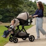 Evenflo Pivot Xpand NXT Travel System Featuring LiteMax NXT Infant Car Seat (Coal Black)