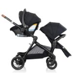 Evenflo Pivot Xpand NXT Travel System Featuring LiteMax NXT Infant Car Seat (Coal Black)
