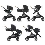 Evenflo Pivot Xpand NXT Travel System Featuring LiteMax NXT Infant Car Seat (Coal Black)