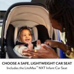 Evenflo Sistema de viaje Pivot NXT con asiento de automóvil infantil LiteMax NXT (gris Silverado)