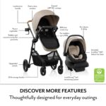 Evenflo Sistema de viaje Pivot NXT con asiento de automóvil infantil LiteMax NXT (gris Silverado)