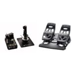 Joystick Timón para Simulador de Vuelo Thrustmaster HOTAS Warthog TFRP Bundle para PC réplica A-10C metal 55 botones pro