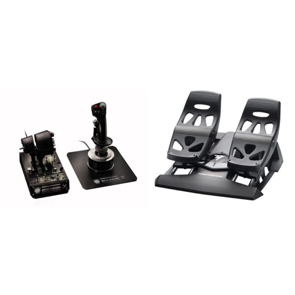 Joystick Timón para Simulador de Vuelo Thrustmaster HOTAS Warthog TFRP Bundle para PC réplica A-10C metal 55 botones pro