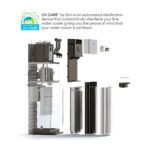 Dispensador de agua sin garrafón Brio CLPOU520UVF4 de conexión directa autolimpiante de acero inoxidable con filtro tres