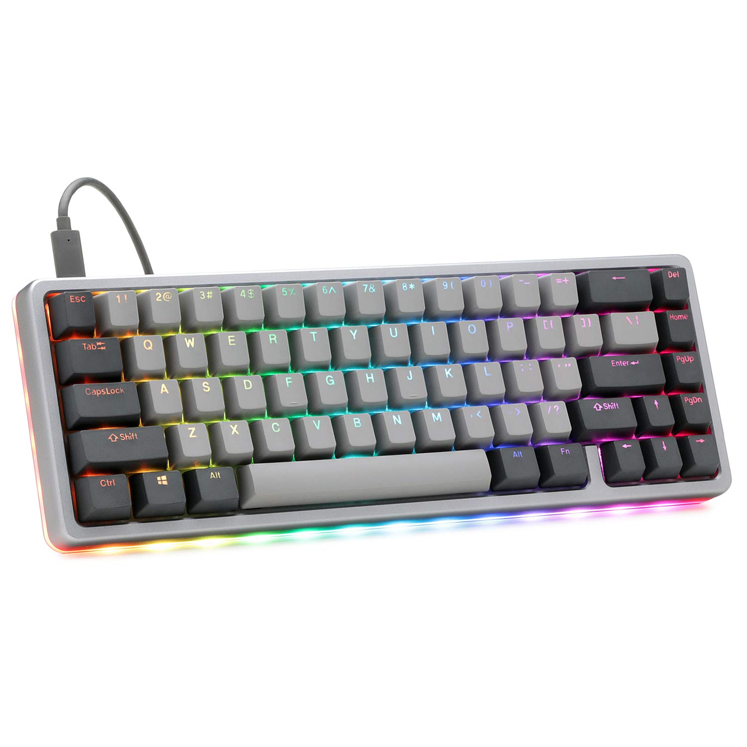 Version 1.0.0 Teclado mecánico gaming Drop ALT High Profile MDX-31828-6 65% 67 teclas interruptores hot-swap Cherry MX Brown marco alu