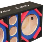 Deejay LED Dos woofers de 10 pulgadas más tres tweeters BL